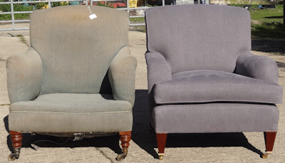 Original Howard & Sons small Bridgewater armchair, the basis for our Small Avon