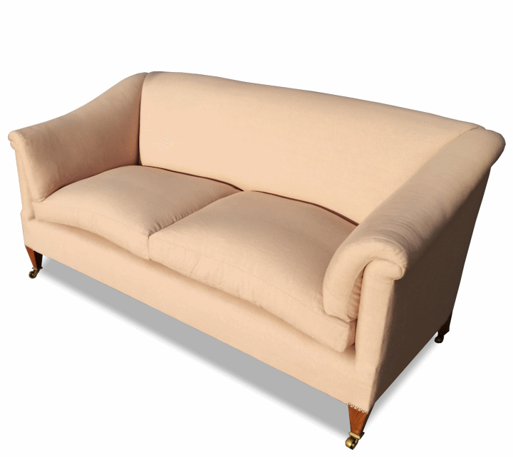 Wilcot Sofa — compact square-armed sofa, similar in character to the Robert Kime Downland