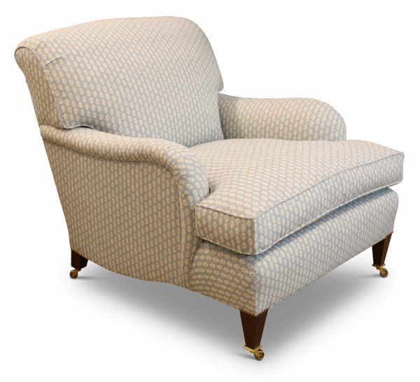 Large Avon Armchair covered in Nile & York Macita