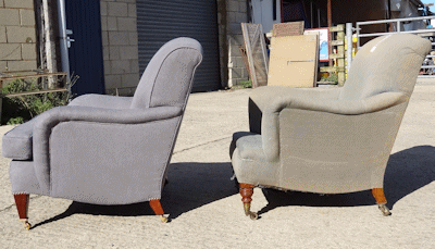 Original Howard & Sons small Bridgewater armchair, the basis for our Small Avon