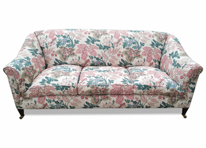 Earlswood Sofa — flat back, floral print