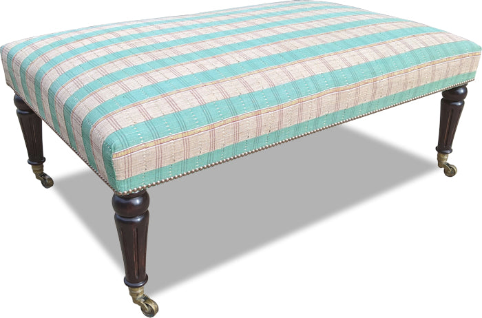 High leg magazine stool with turned legs